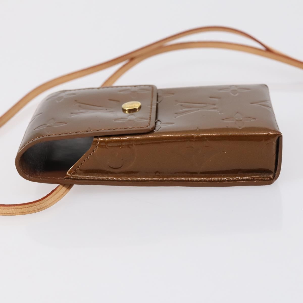 Louis Vuitton Walker Cigarette Case Holder Monogram Vernis, BROWN, PATENT_LEATHER, Clutche & pouche