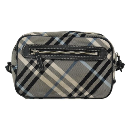 Burberry Nova Check Blue Label Nylon, GRAY, NYLON, Bag