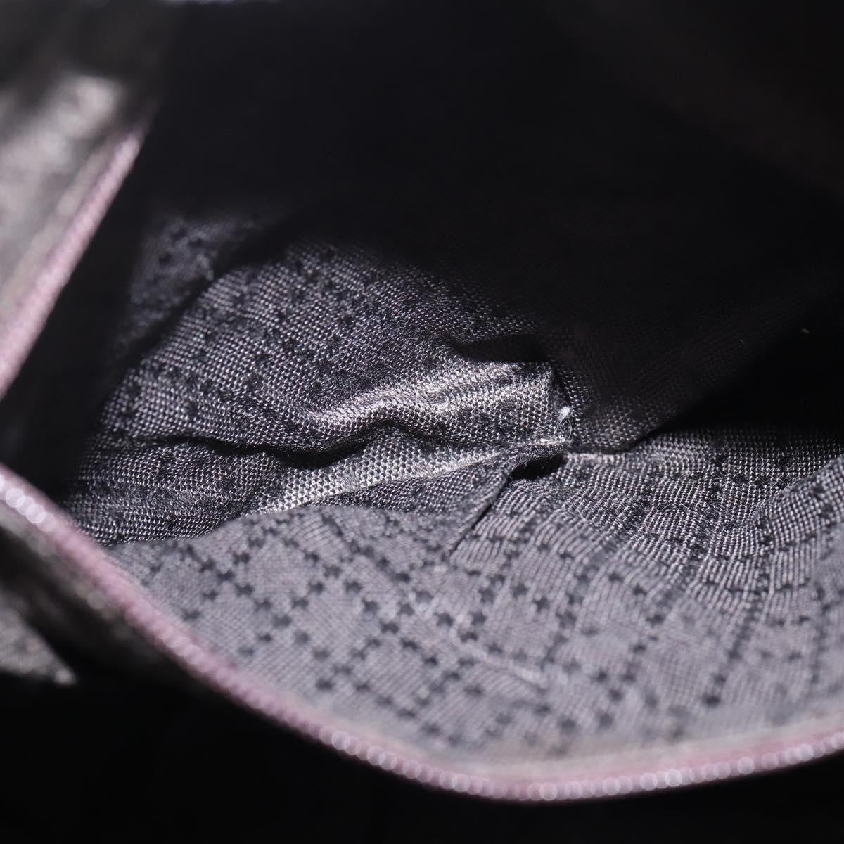 Gucci Vintage Bamboo Handle Bag Nylon, BROWN, NYLON, Handbag