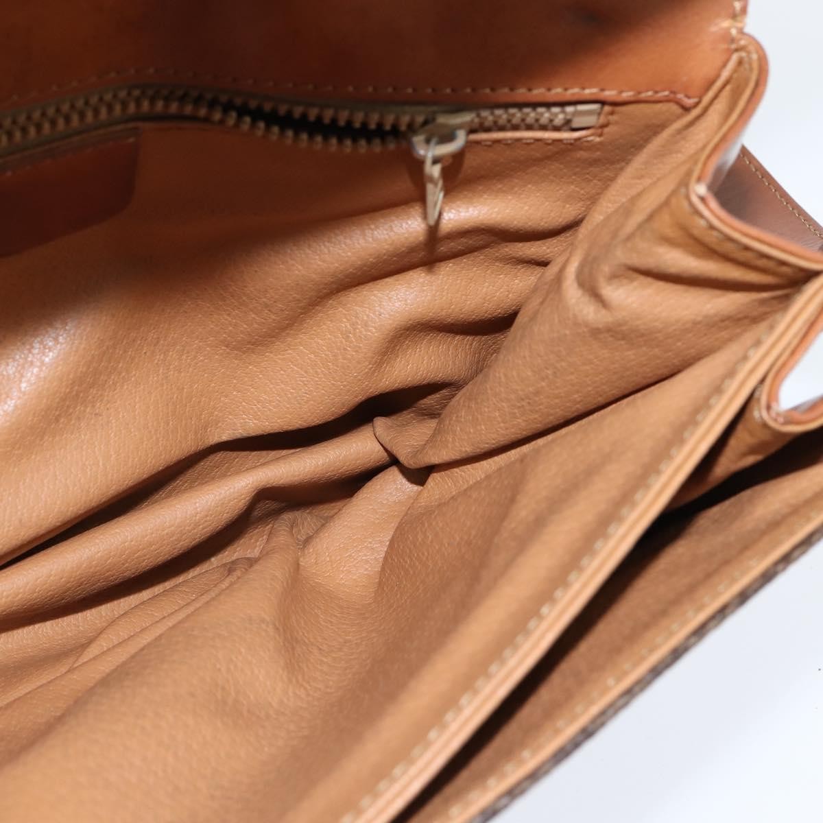 Celine Macadam Shoulder Bag PVC Leather, BROWN, PVC, Shoulder bag