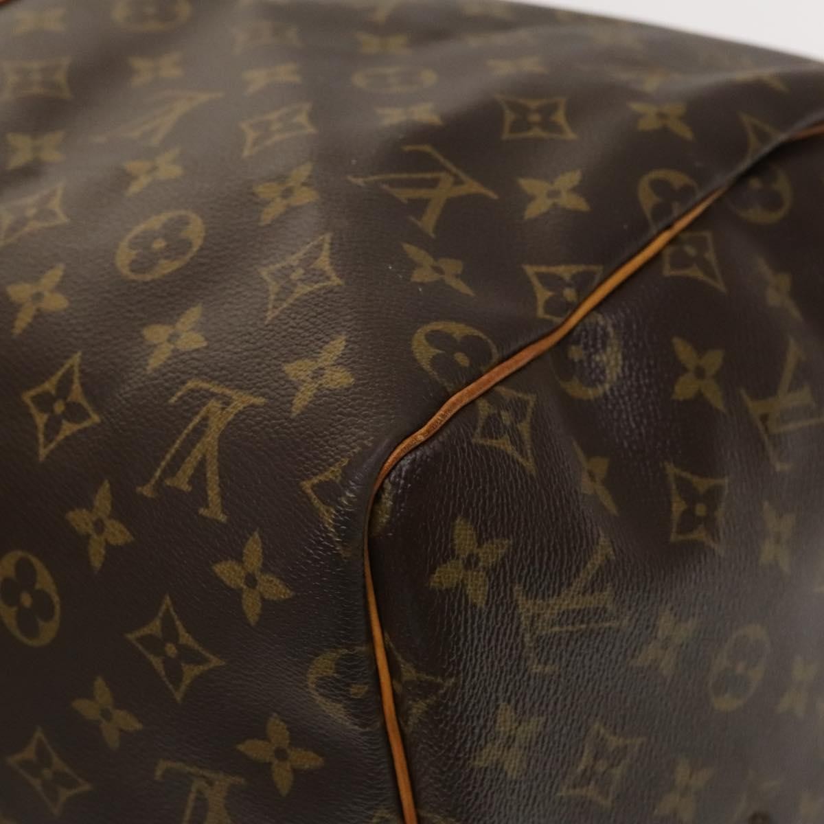 Louis Vuitton Keepall Bag Monogram Canvas, BROWN, CANVAS, Travel bag