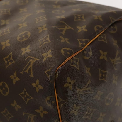 Louis Vuitton Keepall Bag Monogram Canvas, BROWN, CANVAS, Travel bag