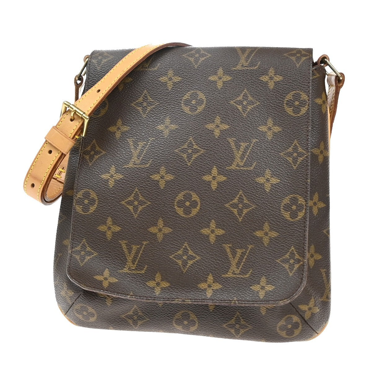 Louis Vuitton Musette Salsa Handbag Monogram Canvas, BROWN, CANVAS, Shoulder bag