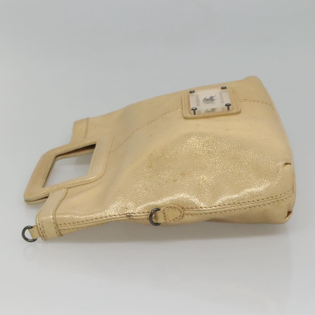 Burberry Blue Label Tote Bag Leather, GOLD, LEATHER, Tote bag