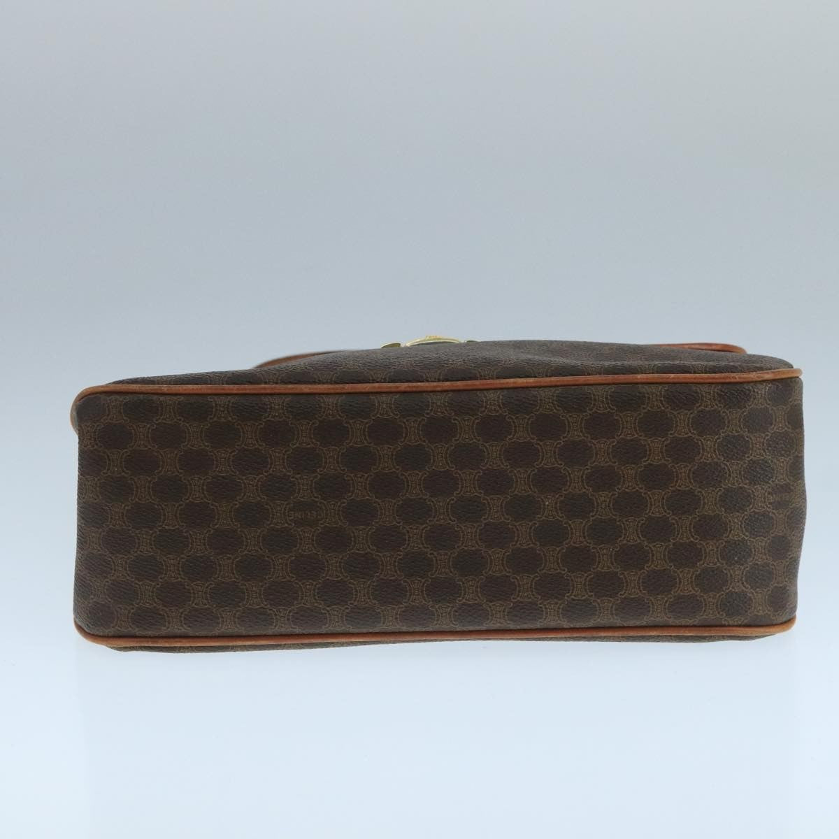 Celine Vintage Macadam Handbag Canvas, BROWN, CANVAS, Handbag