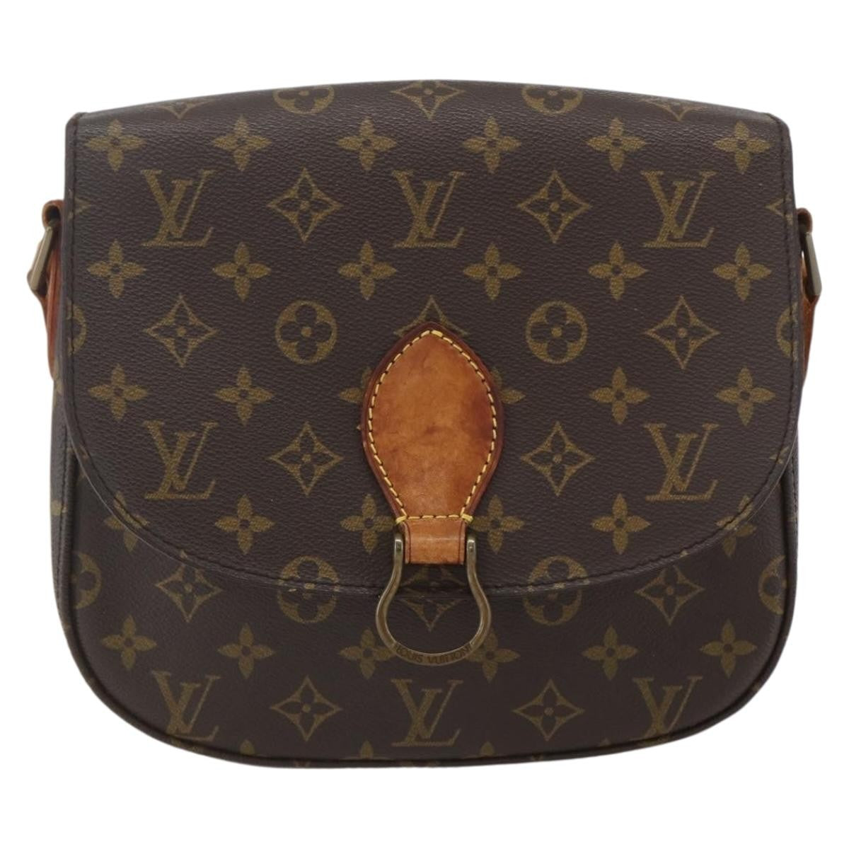 Louis Vuitton Saint Cloud Handbag Monogram Canvas, BROWN, CANVAS, Shoulder bag
