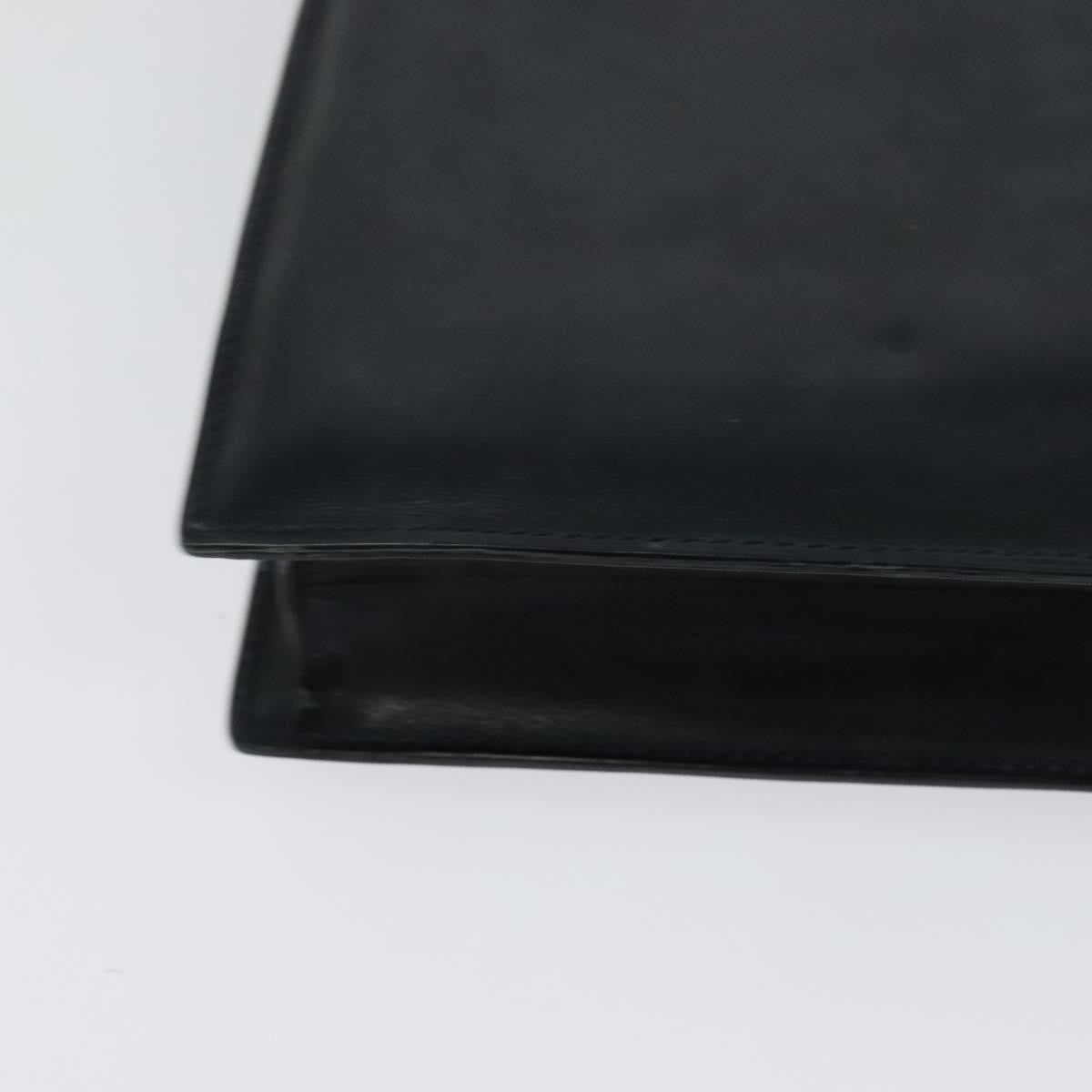 Celine Envelope Shoulder Bag Leather, NAVY, LEATHER, Shoulder bag