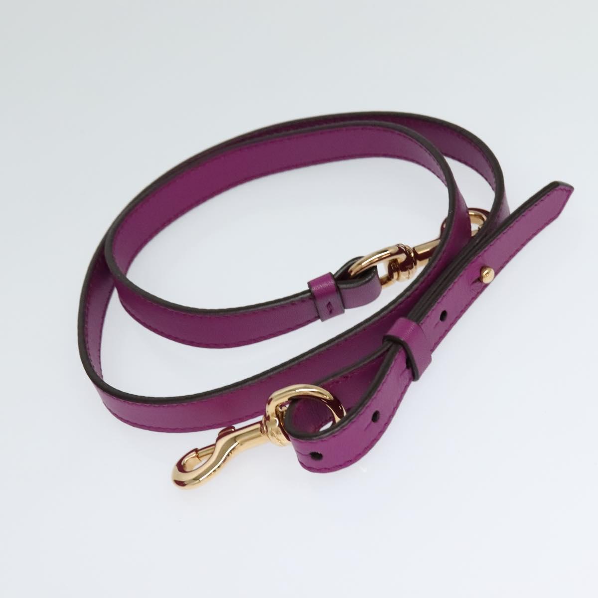 Salvatore Ferragamo Gancini Shoulder Bag Leather, PURPLE, LEATHER, Shoulder bag
