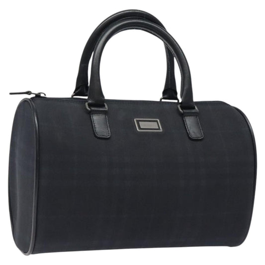 Burberry Nova check boston bag Canvas, NAVY, CANVAS, Handbag