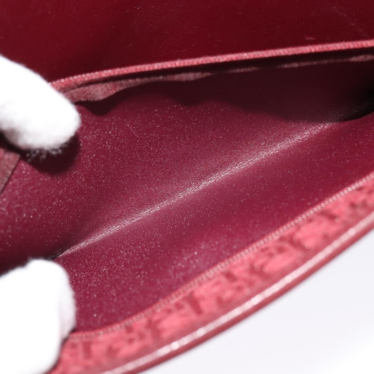 Christian Dior Vintage Trotteur Chain shoulder bag Canvas, RED, CANVAS, Shoulder bag