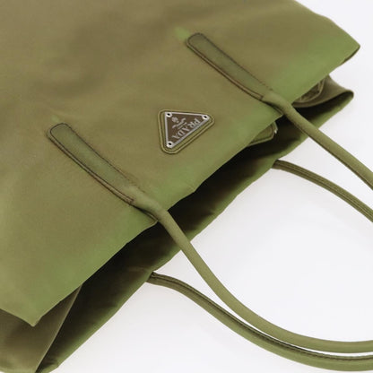 Prada Vintage Tote Tessuto, GREEN, NYLON, Tote bag