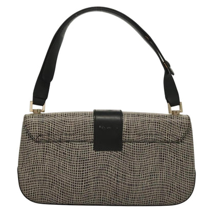 Salvatore Ferragamo Gancini Shoulder Bag Leather, BLACK, LEATHER, Shoulder bag