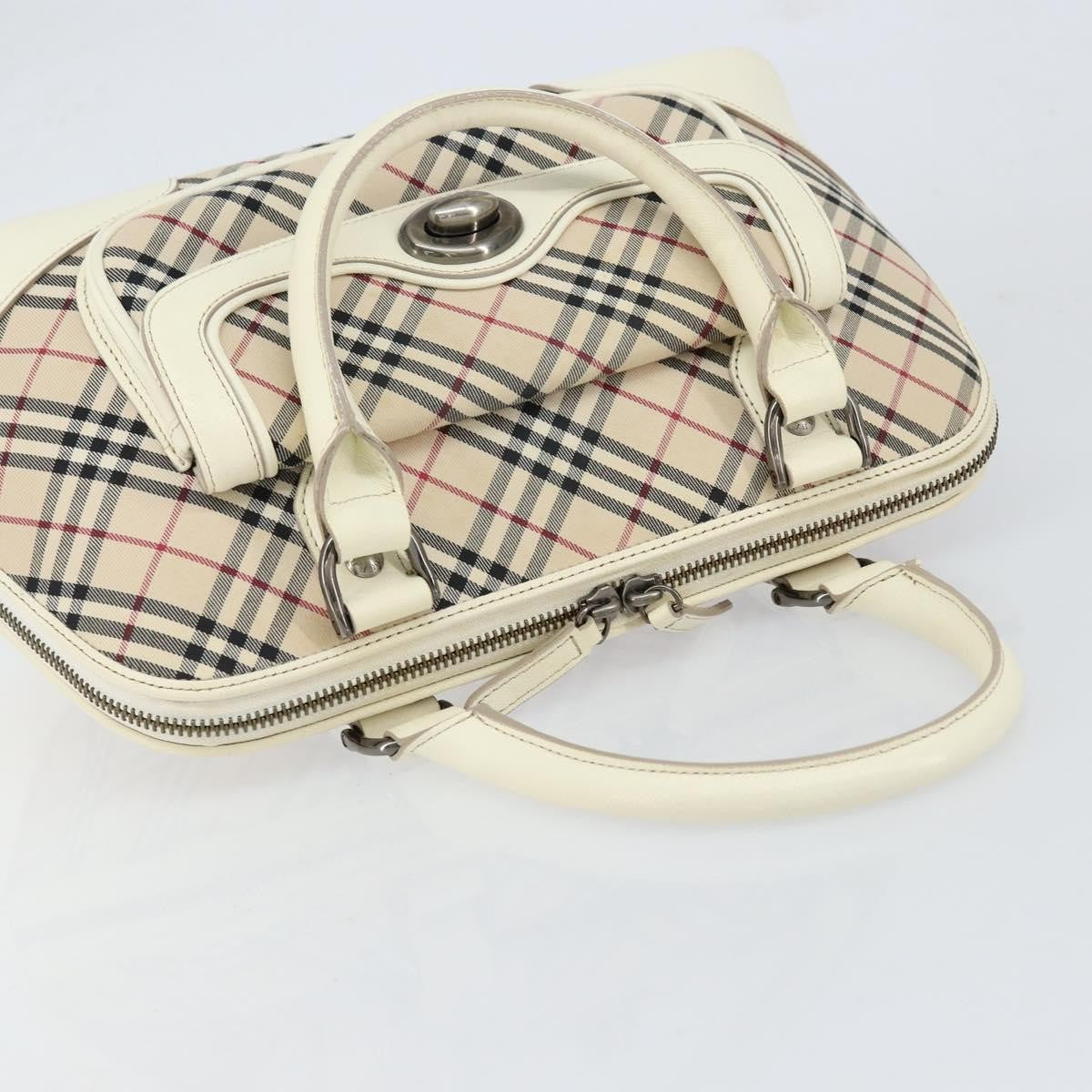 Burberry Nova Check Handbag Nova Check Canvas, BEIGE, CANVAS, Handbag