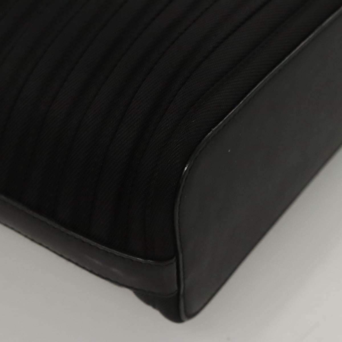 Gucci Vintage Bamboo Handle Tote Nylon, BLACK, NYLON, Tote bag