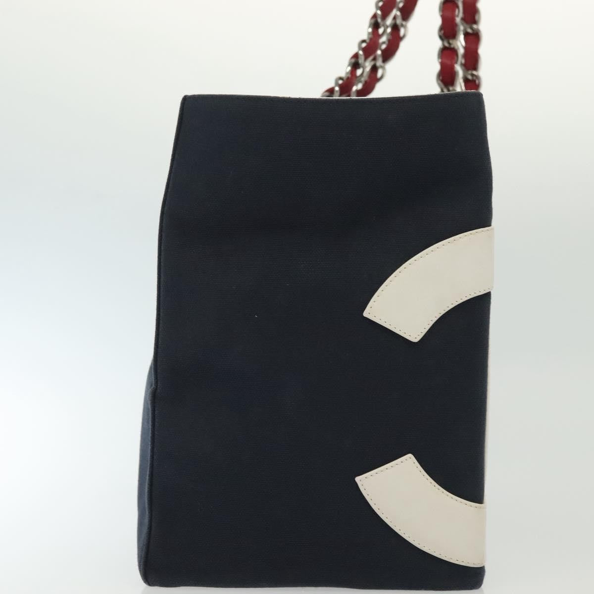 Chanel No.5 Tote Canvas and Leather, NAVY, CANVAS, Tote bag