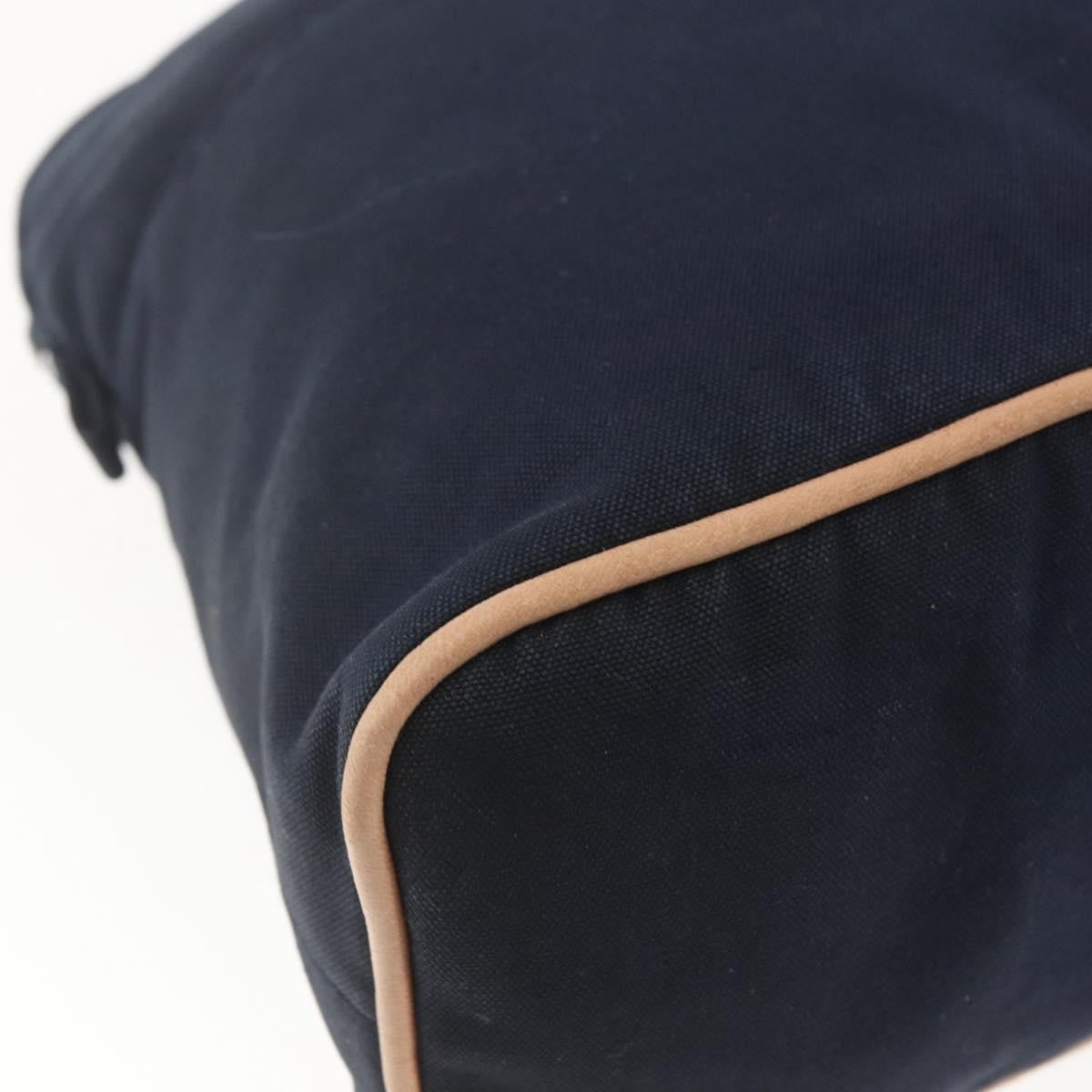 Hermes Bolide Travel Pouch Canvas, NAVY, CANVAS, Clutche & pouche