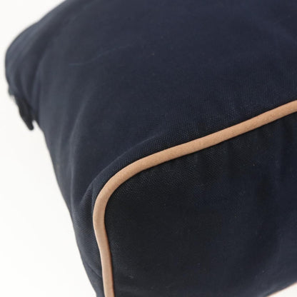 Hermes Bolide Travel Pouch Canvas, NAVY, CANVAS, Clutche & pouche