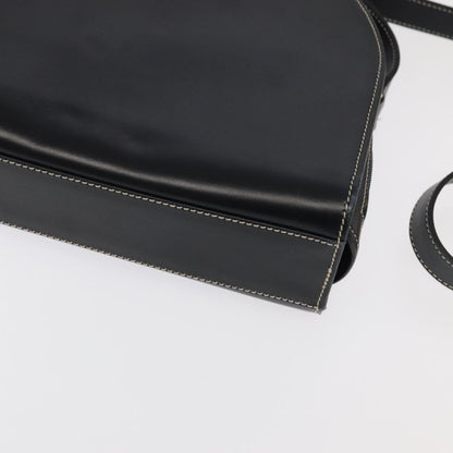 Christian Dior CD Shoulder bag Leather, BLACK, LEATHER, Shoulder bag