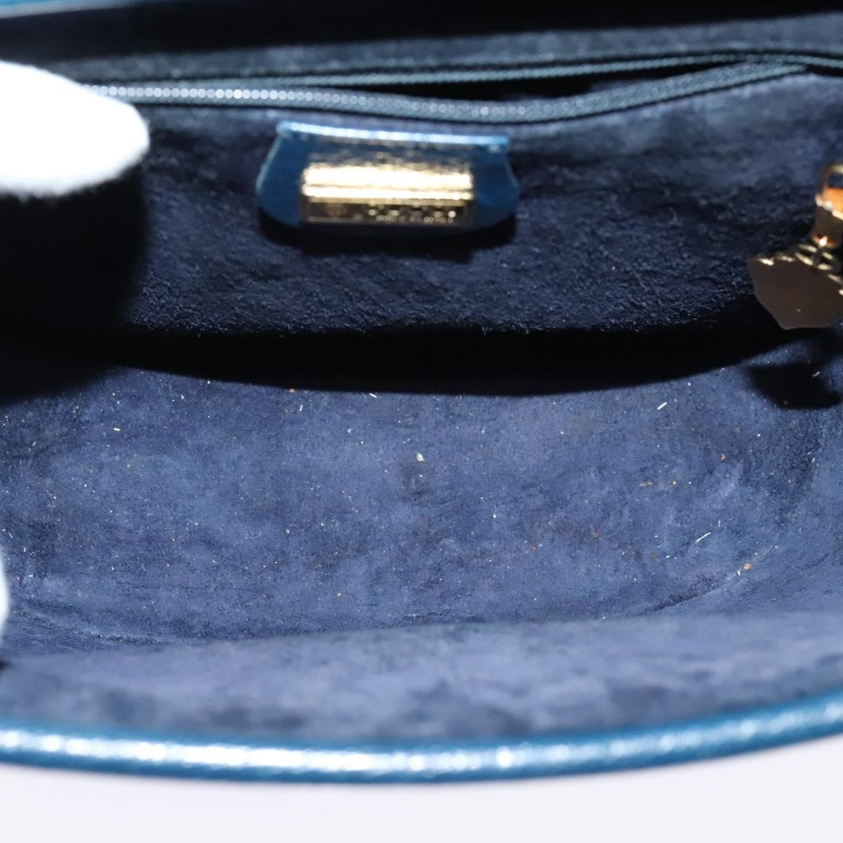 Gucci Vintage Shoulder Bag Leather, BLUE, LEATHER, Shoulder bag