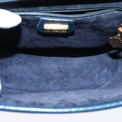 Gucci Vintage Shoulder Bag Leather, BLUE, LEATHER, Shoulder bag