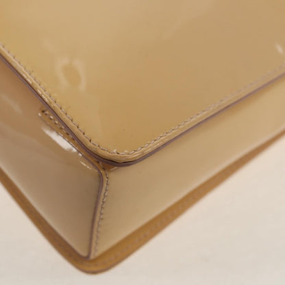 Salvatore Ferragamo Convertible Vara Bow Tote Patent Leather, BEIGE, PATENT_LEATHER, Tote bag