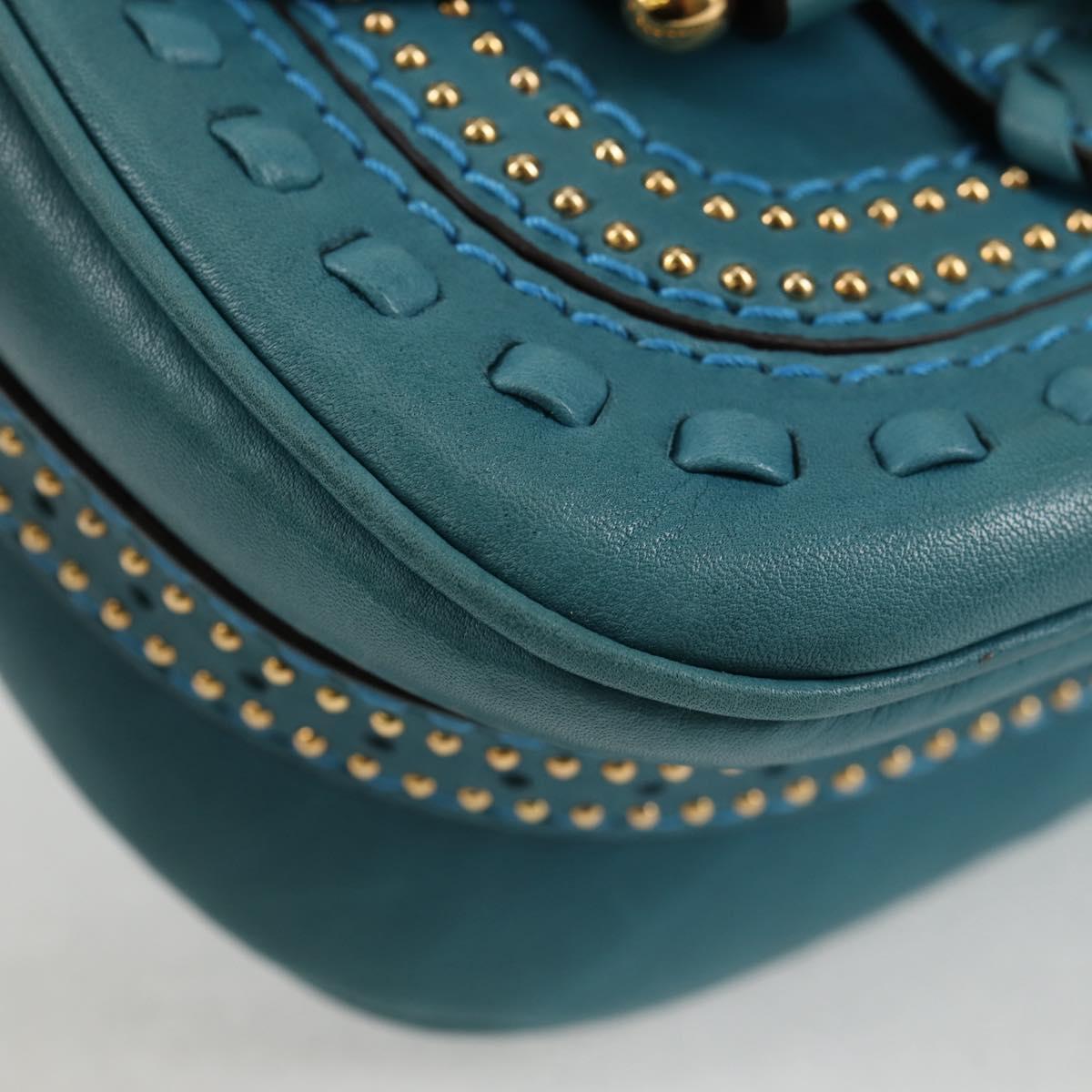 Gucci Snaffle Bit Crossbody Bag Leather, BLUE, LEATHER, Crossbody bag