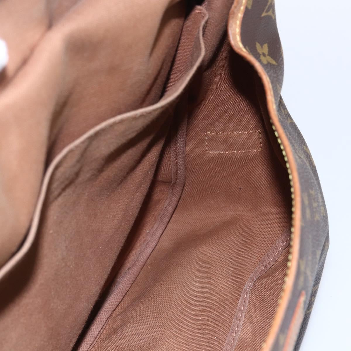 Louis Vuitton Saumur Handbag Monogram Canvas, BROWN, CANVAS, Shoulder bag