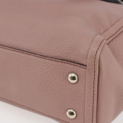 Gucci Soho Zip Tote Leather, PINK, LEATHER, Tote bag