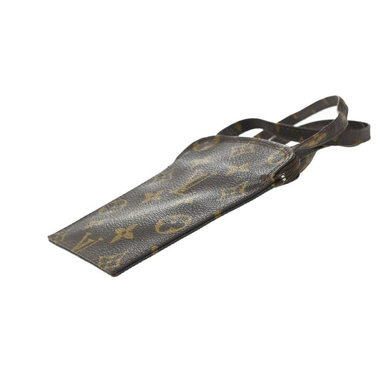 Louis Vuitton Pochette Secret Monogram canvas, BROWN, CANVAS, Clutche & pouche