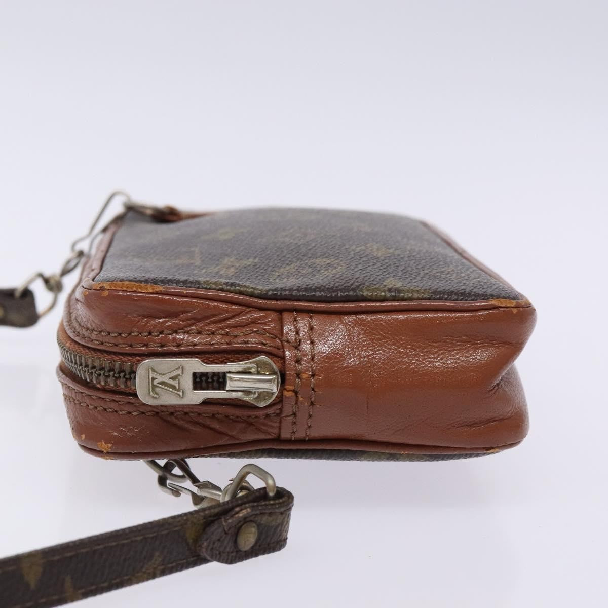 Louis Vuitton Monogram Clutch Monogram Canvas, BROWN, CANVAS, Clutche & pouche