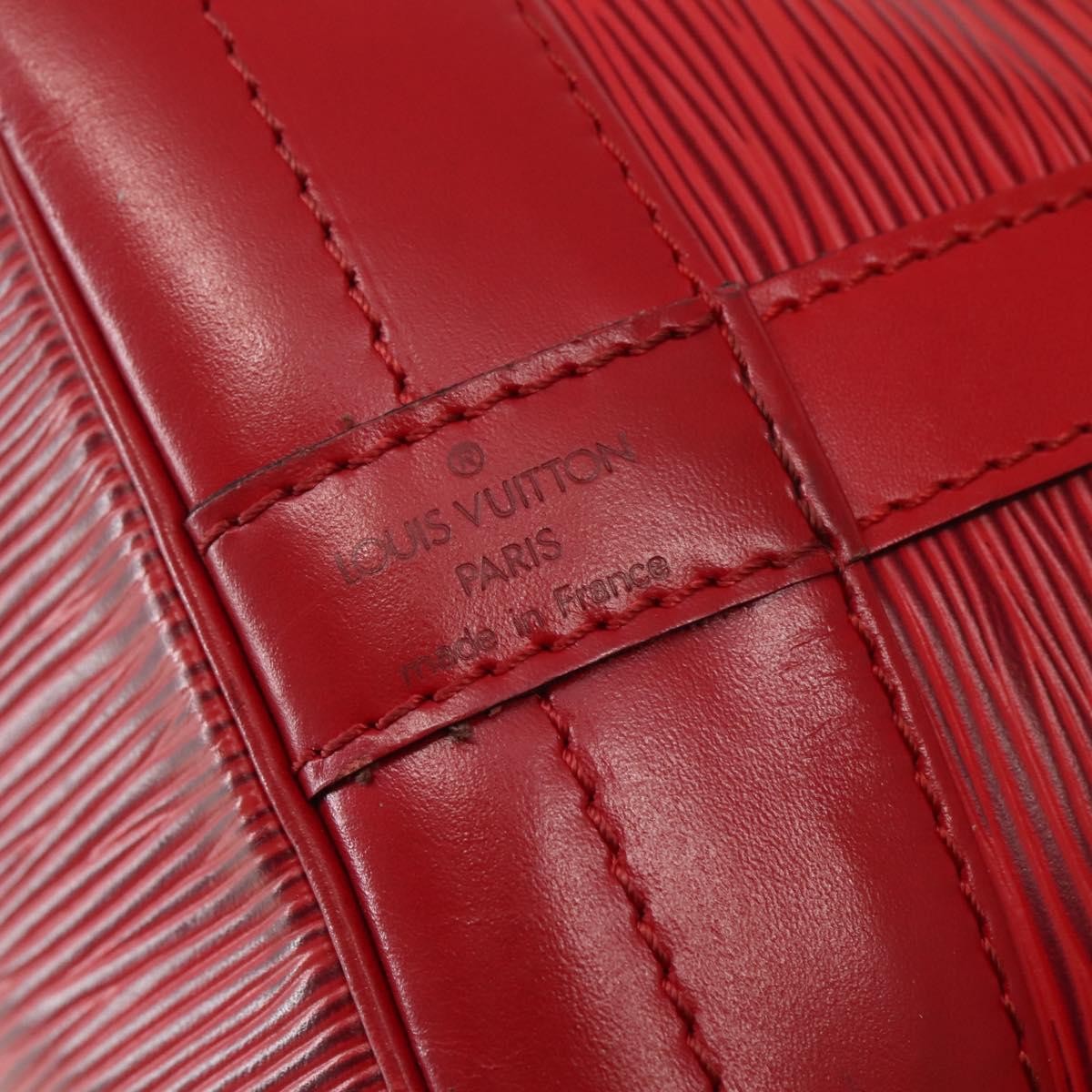 Louis Vuitton Noe Shoulder bag Leather, RED, LEATHER, Shoulder bag