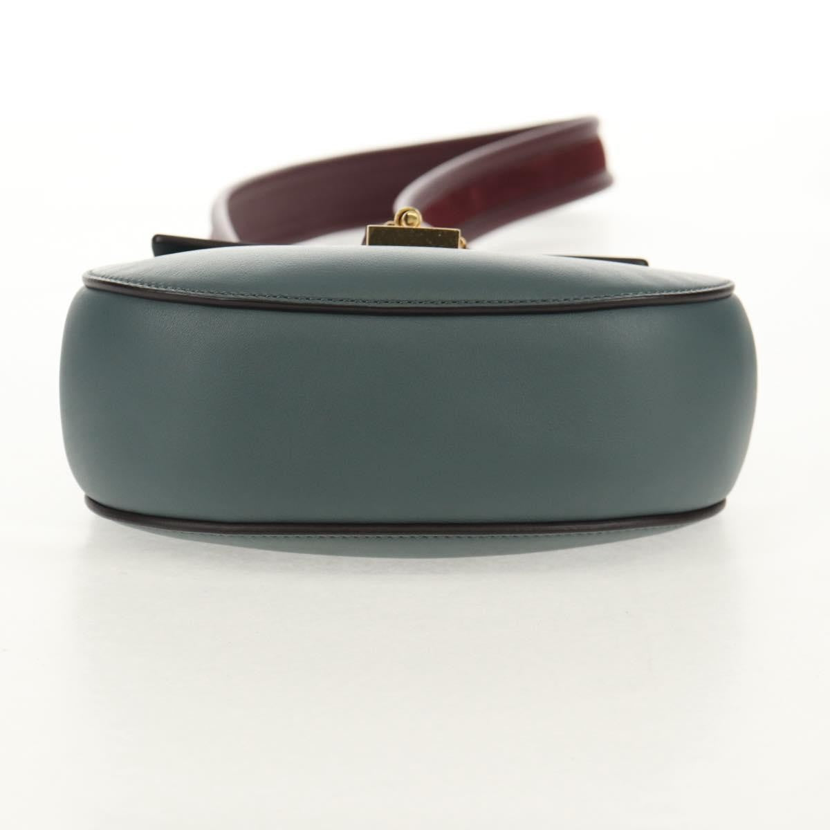 Chloe Drew Shoulder Bag Leather, BLUE, LEATHER, Shoulder bag