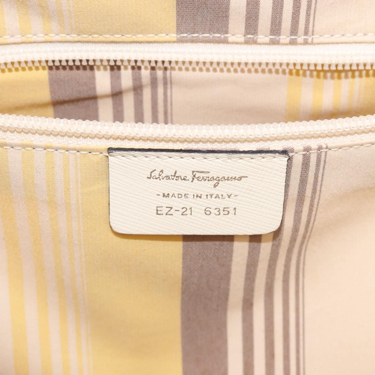 Salvatore Ferragamo Gancini Tote Leather, BROWN, LEATHER, Tote bag