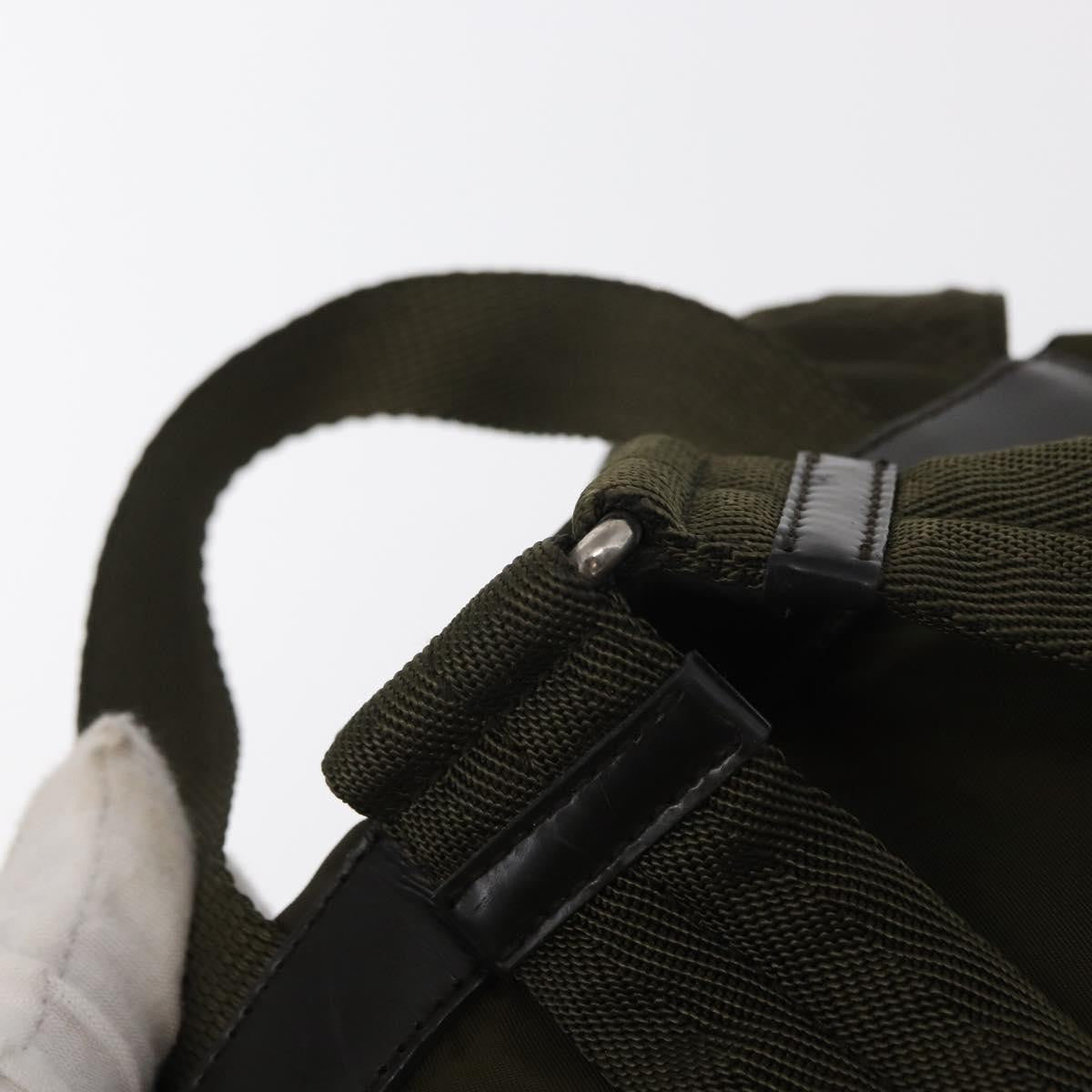 Prada Double Front Pocket Backpack Tessuto, GREEN, NYLON, Backpack