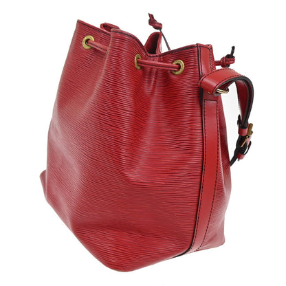 Louis Vuitton Petit Noe Handbag Epi Leather, RED, LEATHER, Shoulder bag