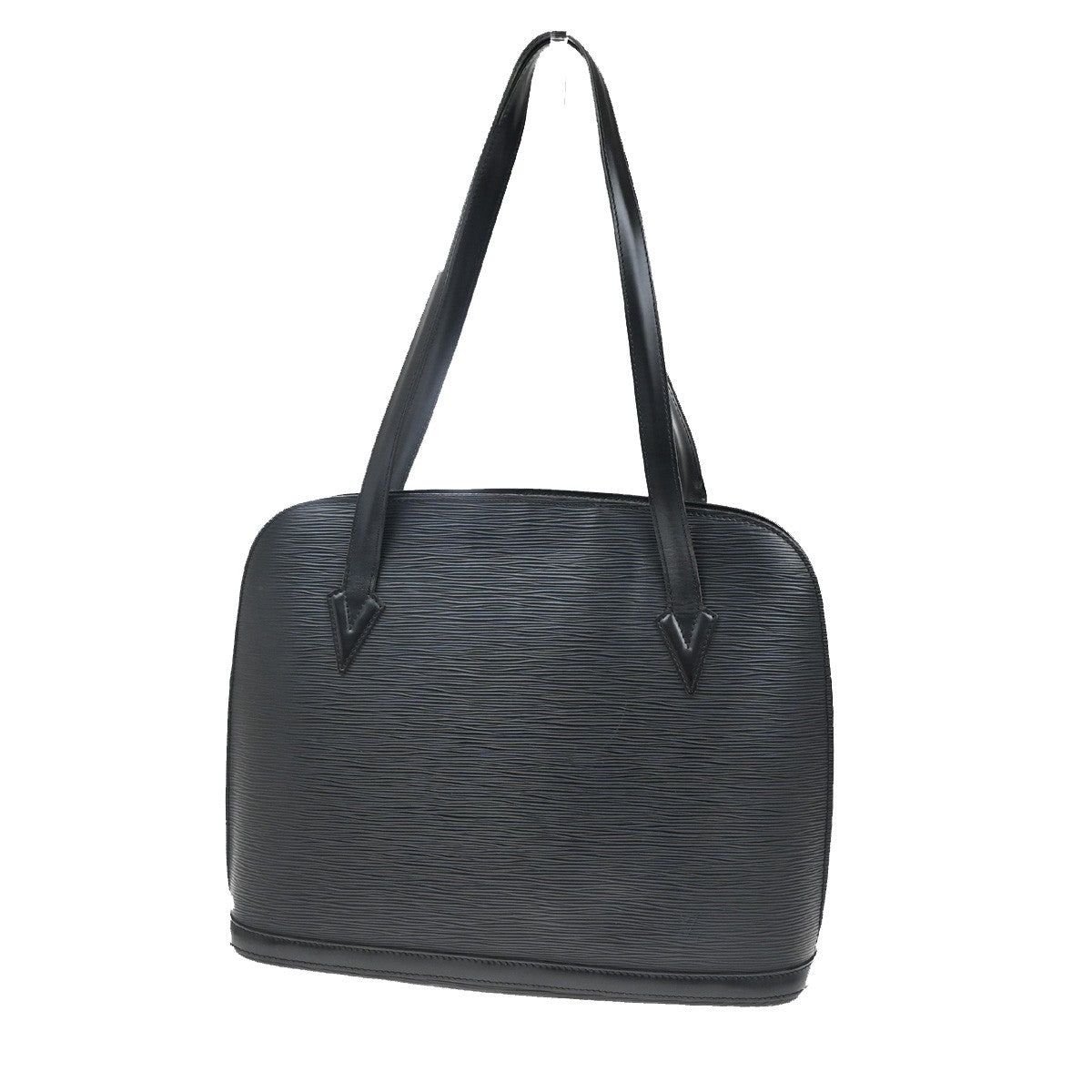 Louis Vuitton Lussac Handbag Epi Leather, BLACK, LEATHER, Shoulder bag