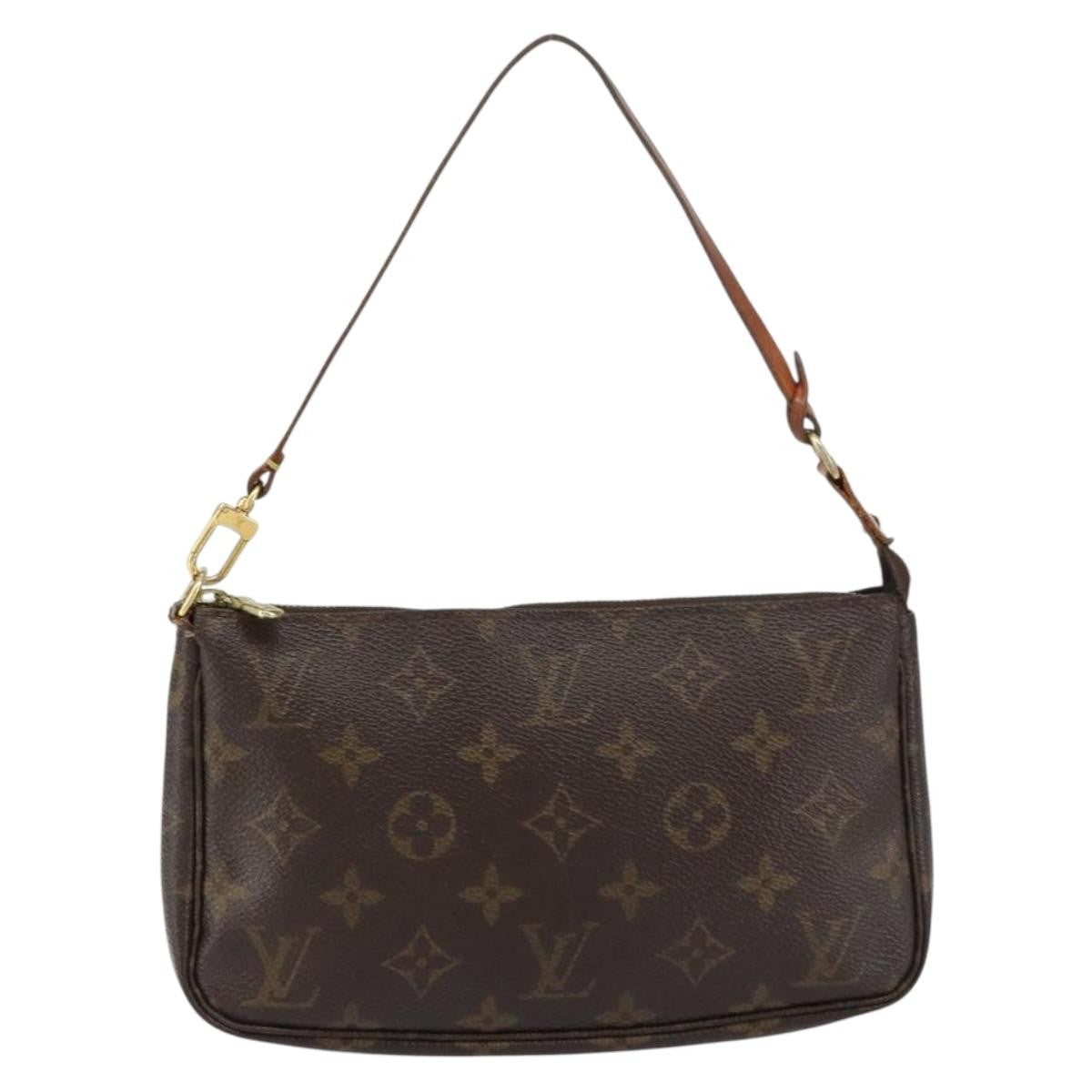 Louis Vuitton Pochette Accessoires NM Monogram Canvas, BROWN, CANVAS, Clutche & pouche