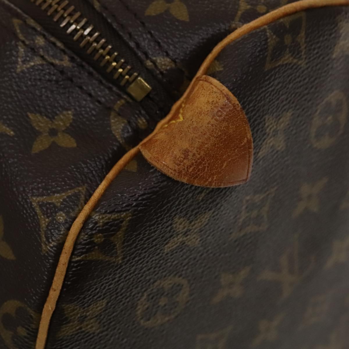 Louis Vuitton Keepall Bag Monogram Canvas, BROWN, CANVAS, Travel bag