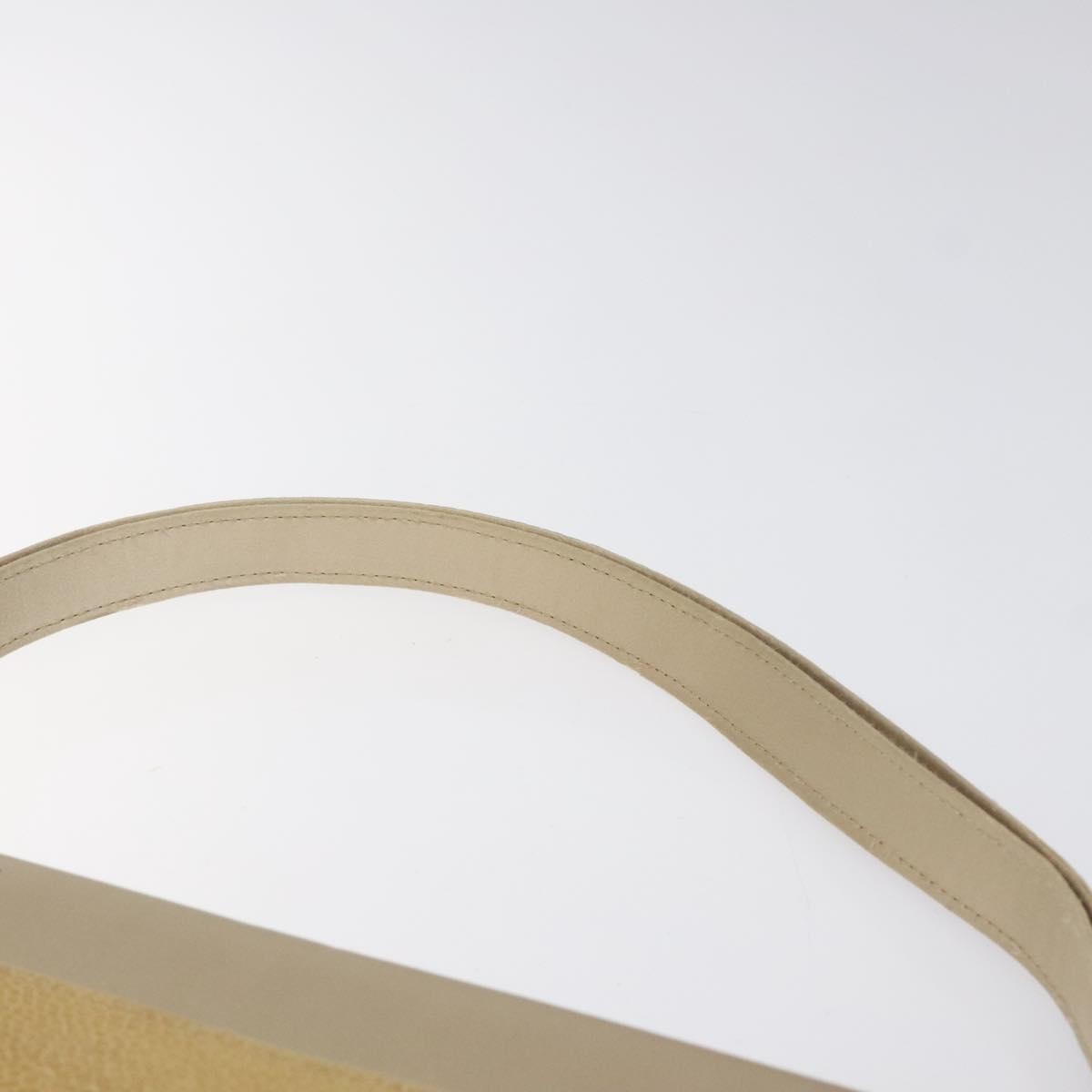 Fendi Square Flap Leather, BEIGE, SATIN, Shoulder bag