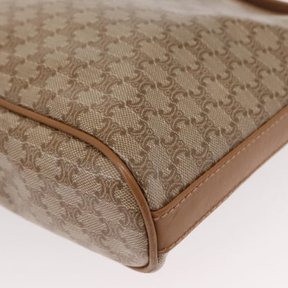Celine Vintage Macadam Shoulder Bag Canvas, BEIGE, CANVAS, Shoulder bag