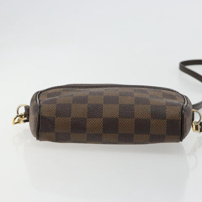 Louis Vuitton Ipanema Pochette Damier, Brown, Canvas, Clutch