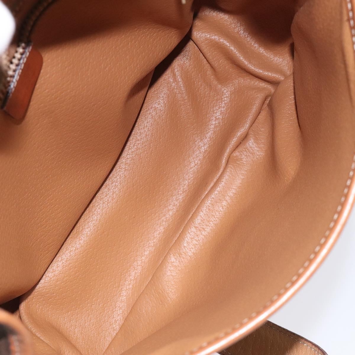 Celine Macadam Shoulder Bag PVC Leather, BROWN, CANVAS, Shoulder bag