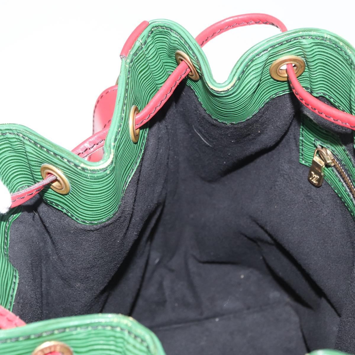 Louis Vuitton Bicolor Petit Noe Handbag Epi Leather, GREEN, LEATHER, Shoulder bag