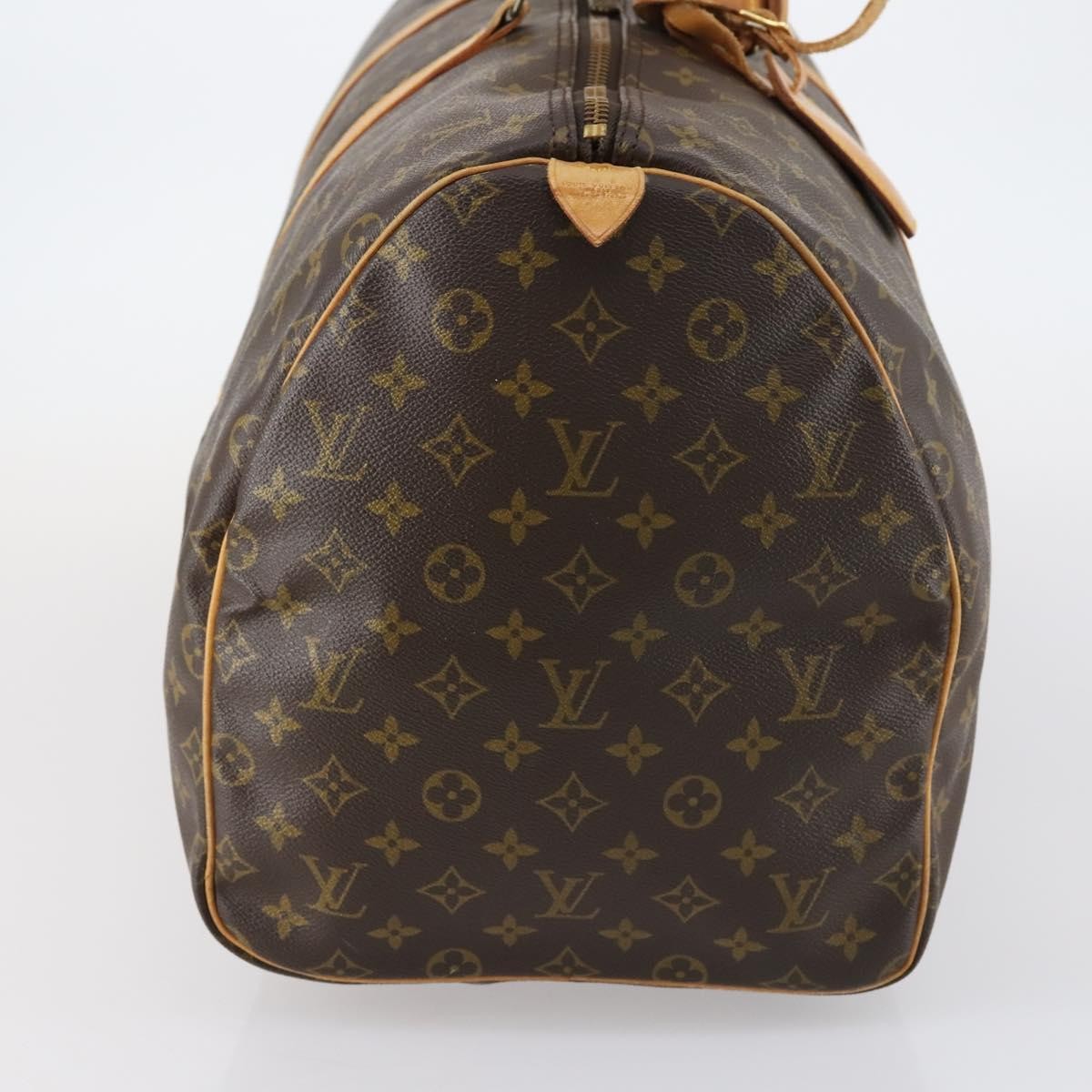 Louis Vuitton Keepall Bag Monogram Canvas, BROWN, CANVAS, Travel bag