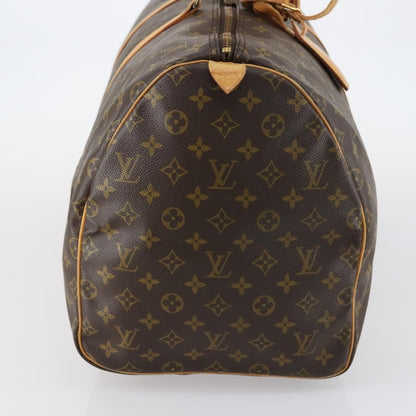 Louis Vuitton Keepall Bag Monogram Canvas, BROWN, CANVAS, Travel bag