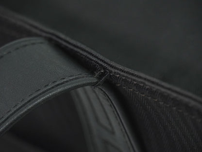 Hermes Acapulco Tote Toile and Leather, BLACK, CANVAS, Tote bag