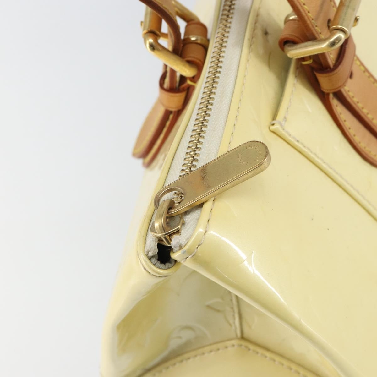 Louis Vuitton Rosewood Avenue Handbag Monogram Vernis, BEIGE, PATENT_LEATHER, Handbag