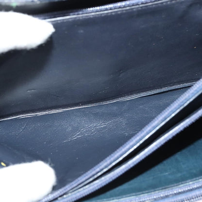 Celine Shoulder Bag Leather, NAVY, LEATHER, Shoulder bag