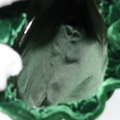 Prada Beads Pouch Velvet, GREEN, VELVET, Clutche & pouche