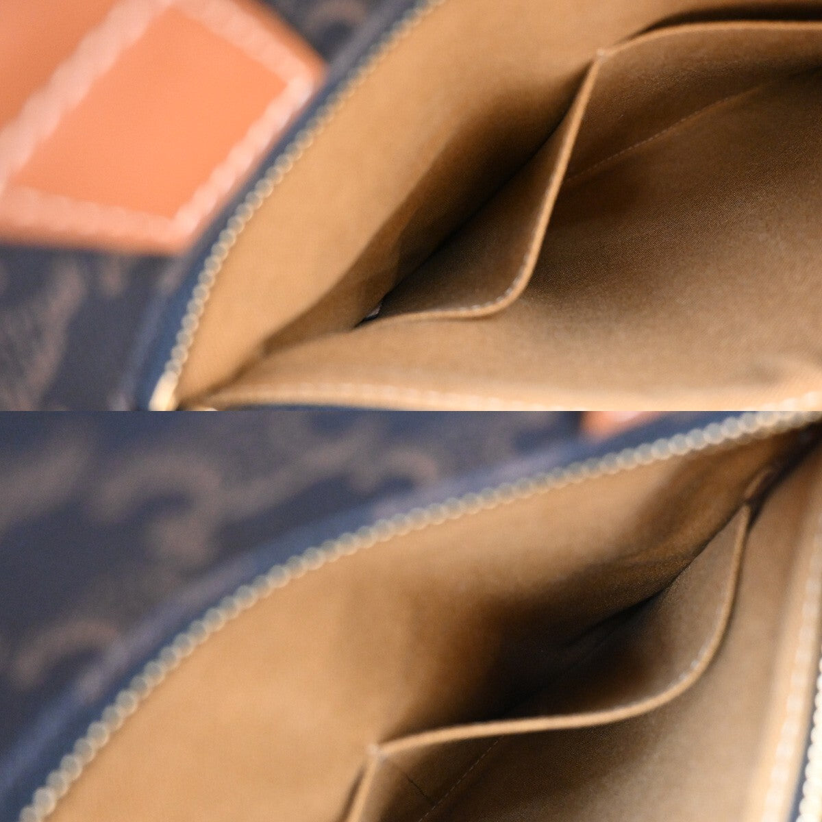 Celine Vertical Cabas Tote Triomphe Coated Canvas, BROWN, CANVAS, Tote bag